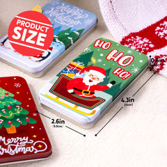 JOYIN 6-Pack Present Card Holder Tin Boxes