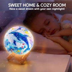 DIY 3D Moon Night Light Kit - Galaxy Lamp Arts and Crafts