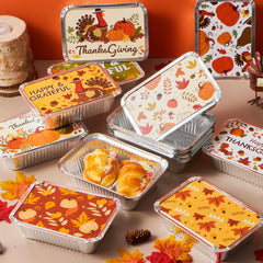 24-Pack Thanksgiving Leftover Containers with Lids