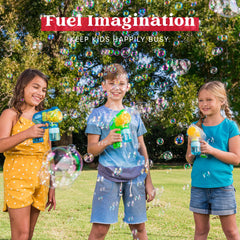 Bubble Guns - 3 Colors, 5 Built-in Wands
