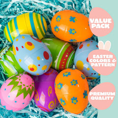 60Pcs Printed Easter Egg Shells