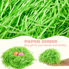 60oz (1700g) Multicolor Rainbow Easter Recyclable Paper Grass