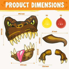 Halloween Dinosaur Trunk-or-Treat Car Decorations Kit
