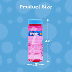 4 oz Bubble Bottles with Wand, 36 Pack