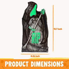 6-Pack 16-Inch Halloween Graveyard Tombstones, Glow in the Dark
