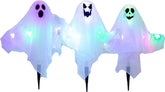 3-Pack Halloween Light-Up Ghost Yard Stakes
