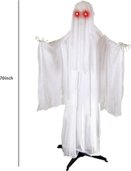 68-Inch Animated Ghost with Skeleton Hands