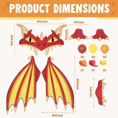 Halloween Fire Dragon Trunk-or-Treat Car Decoration Kit