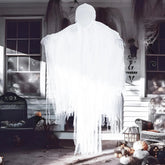 63-Inch Hanging Grim Reaper and Faceless White Ghost for Halloween Decor