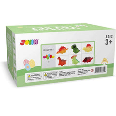 6-Pack Pre-Filled Easter Eggs with Light-Up Bath Toys (4 inches) for Egg Hunts