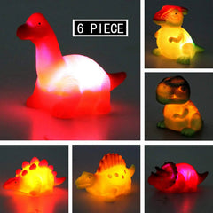 6-Pack Pre-Filled Easter Eggs with Light-Up Bath Toys (4 inches) for Egg Hunts