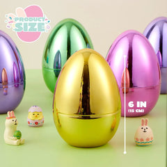 12 Large Metallic Easter Eggs, 6-Inch Colorful Jumbo Fillable Eggs