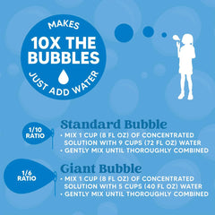 32 oz Bubble Solution Refills (Makes up to 2.5 Gallons) - Big Bubble Solution (Yellow)