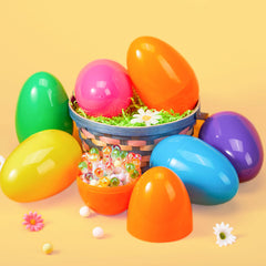 18 Large Easter Eggs, 6-Inch Jumbo Plastic Fillable Eggs