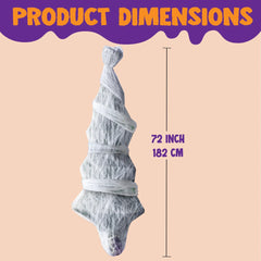 72" Halloween Hanging Cocoon Corpse for Outdoor Decorations
