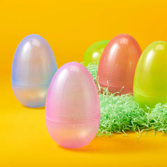 6-Pack 7-Inch Jumbo Plastic Easter Egg Shells for Easter Egg Hunt