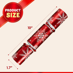 12 Pack Red White Snowflake Christmas Party Table Favors