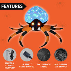 8 FT Giant Spider Halloween Inflatable Outdoor Decoration