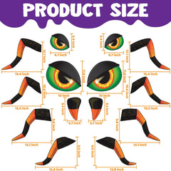 Spider Design Halloween Trunk or Treat Car Decorations Kit for SUV
