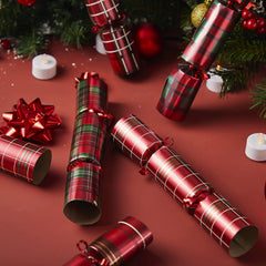 10-Inch Christmas Party Favor (Plaid) - No Snap