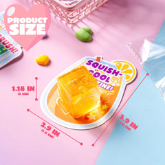 28 Valentine's Day Cards with Ice Cube Shaped Malt Sugar Squeeze Balls