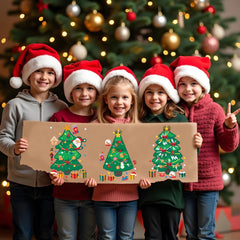 36 Pcs Christmas Tree Stickers - Make Your Own Xmas Stocking Stuffers
