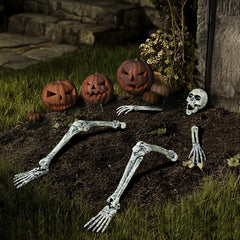 5 Pcs Life Size Skeleton Halloween Decorations for Outdoor Use