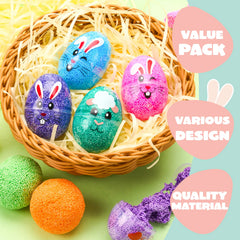 24 Pcs Easter Prefilled Eggs with Foam Squishy Toys
