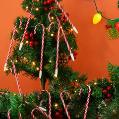 24 Christmas Candy Cane Ballpoint Pens for Kids