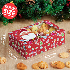 12 Pcs Christmas Cookie Boxes for Gift Giving