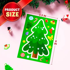 24 Pcs Christmas Tree Stickers - Make Your Own Christmas Tree Sticker Sheets