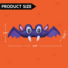 6ft Bat Trunk or Treat Halloween Inflatable