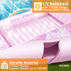 70in x 46in Large Blushing Pink Sun Tan Tub Pool Float