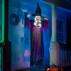 72in Hanging Talking Witch With Light-up Eyes