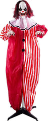 68-Inch Halloween Scary Clown Standing Decoration
