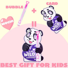36-Pack Kids Valentine's Cards with Mini Bubble Maker Wands - Classroom Exchange Gifts