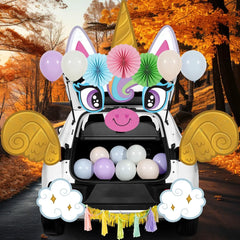 Halloween Trunk or Treat Car Decorations Kit - Unicorn Car Stickers