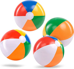 4 Pack Inflatable Beach Balls (20 inch)