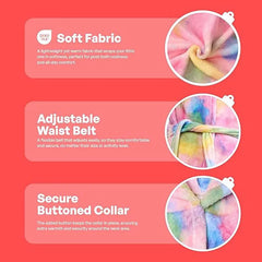 Kids Unicorn Robe & Bath Set