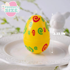 72 Colorful Plastic Easter Eggs (3.15 in) for Easter Egg Hunt