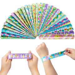 72-Pack Easter Slap Bracelets