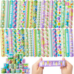 72-Pack Easter Slap Bracelets