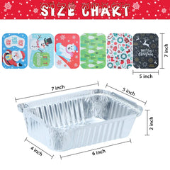 36-Pack Christmas Cookie Tins with Lids for Gift Giving