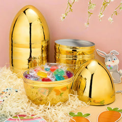 6 Gold Jumbo Easter Eggs (10 inch)