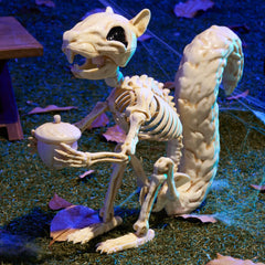 9.1-Inch Squirrel Skeleton Halloween Decoration