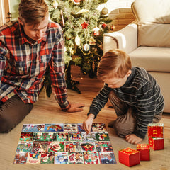 1000-Piece 24-Day Christmas Advent Calendar Puzzles
