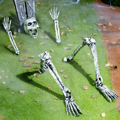 5 Pcs Life Size Skeleton Halloween Decorations for Outdoor Use