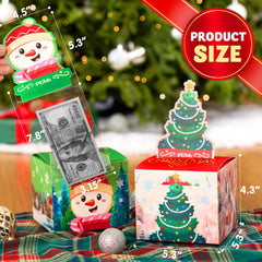 4PCS Christmas Cash Gift Pull Money Box