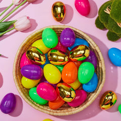 1000 Pcs Bulk Empty Fillable Easter Eggs for Easter Egg Hunt