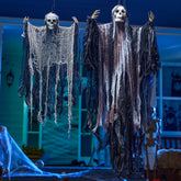 2 Pack Halloween Grim Reaper Hanging Decorations for Outdoor